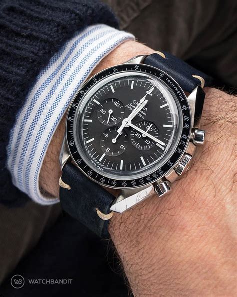 omega speedmaster professional leather strap price|straps for speedmaster.